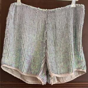 GLAMOROUS | Iridescent Sequin Shorts | Mermaid sequin Hot Pants | Size Small